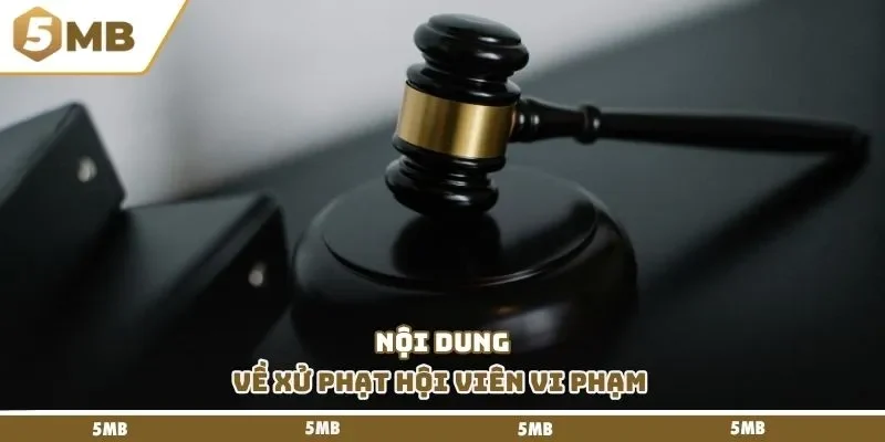 Nội dung về xử phạt hội viên vi phạm 