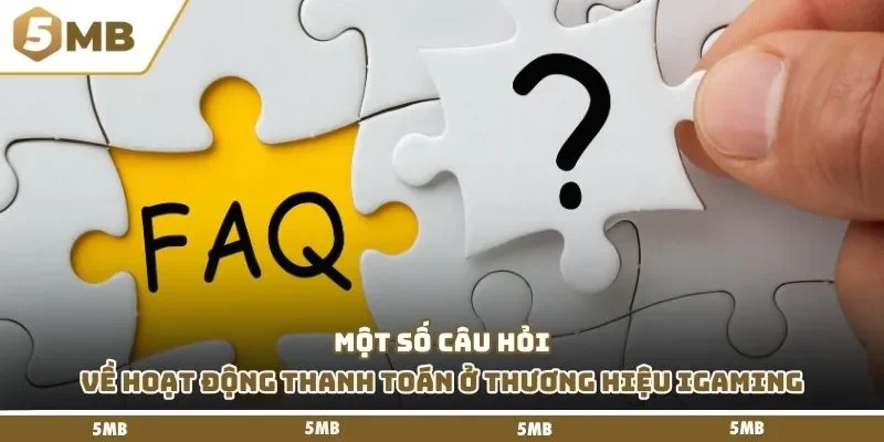 Một số câu hỏi về hoạt động thanh toán ở thương hiệu iGaming